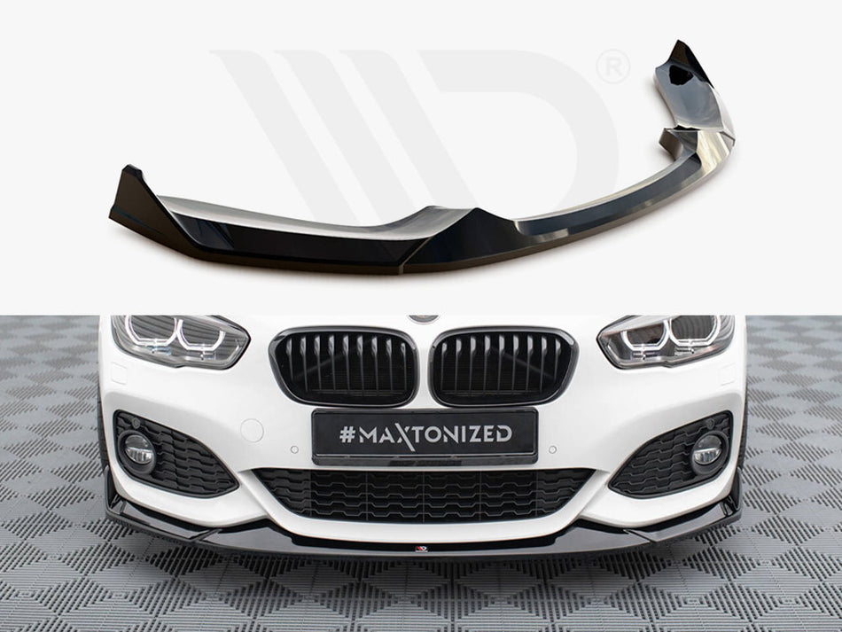 MAXTON DESIGN Front Splitter V.4 CSL Look BMW 1 M-Pack / M140i F20 Facelift