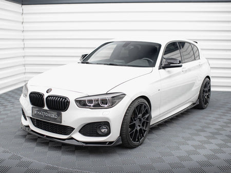Maxton Design Front Splitter V.4 CSL Look BMW 1 M-Pack / M140i F20 Facelift - BM-1-F20F-M-FD4G - Image 2