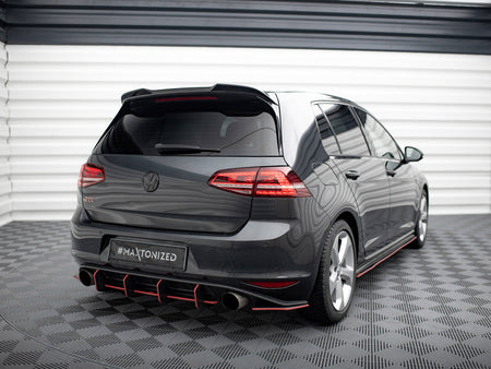 Maxton Design Spoiler CAP 3D Volkswagen Golf R / R-Line / GTI Mk7 - VW-GO-7F-R-CAP3D1G - Image 2