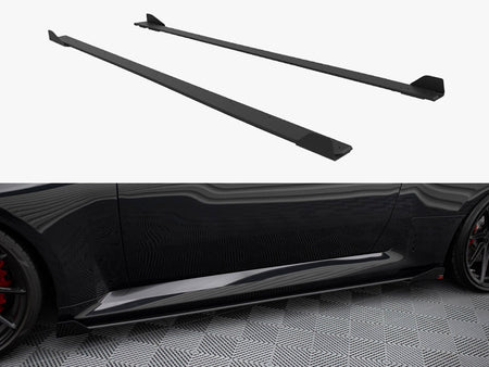 Maxton Design Street PRO Side Skirts Diffusers V.1 + Flaps BMW M2 G87 - BMM2G87CNC-SD1B+SF1G - Image 1