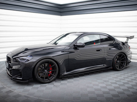 Maxton Design Street PRO Side Skirts Diffusers V.1 + Flaps BMW M2 G87 - BMM2G87CNC-SD1B+SF1G - Image 2