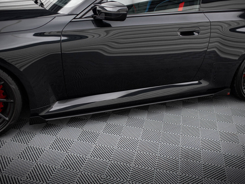 Maxton Design Street PRO Side Skirts Diffusers V.1 + Flaps BMW M2 G87 - BMM2G87CNC-SD1B+SF1G - Image 3