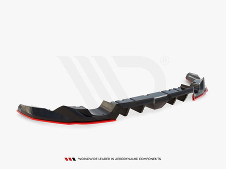 Maxton Design Central Rear Splitter (Vertical Bars) V.2 Toyota GR86 Mk1 - TO-GR86-1-RD2G+RD5G+RD2RRED - Image 7