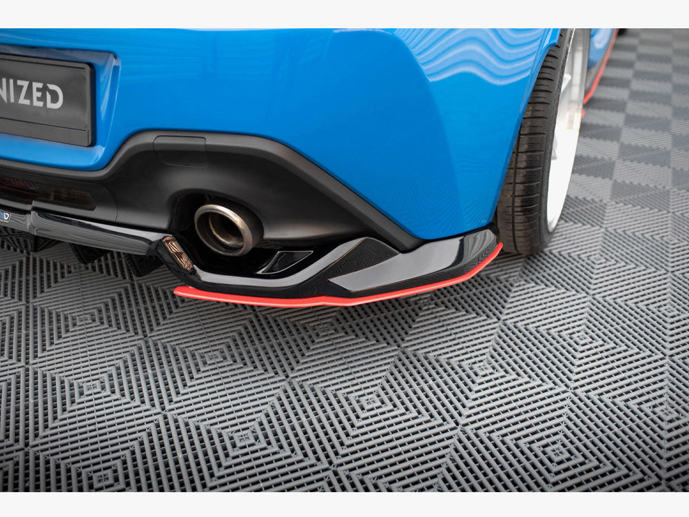 Maxton Design Central Rear Splitter (Vertical Bars) V.2 Toyota GR86 Mk1 - TO-GR86-1-RD2G+RD5G+RD2RRED - Image 6