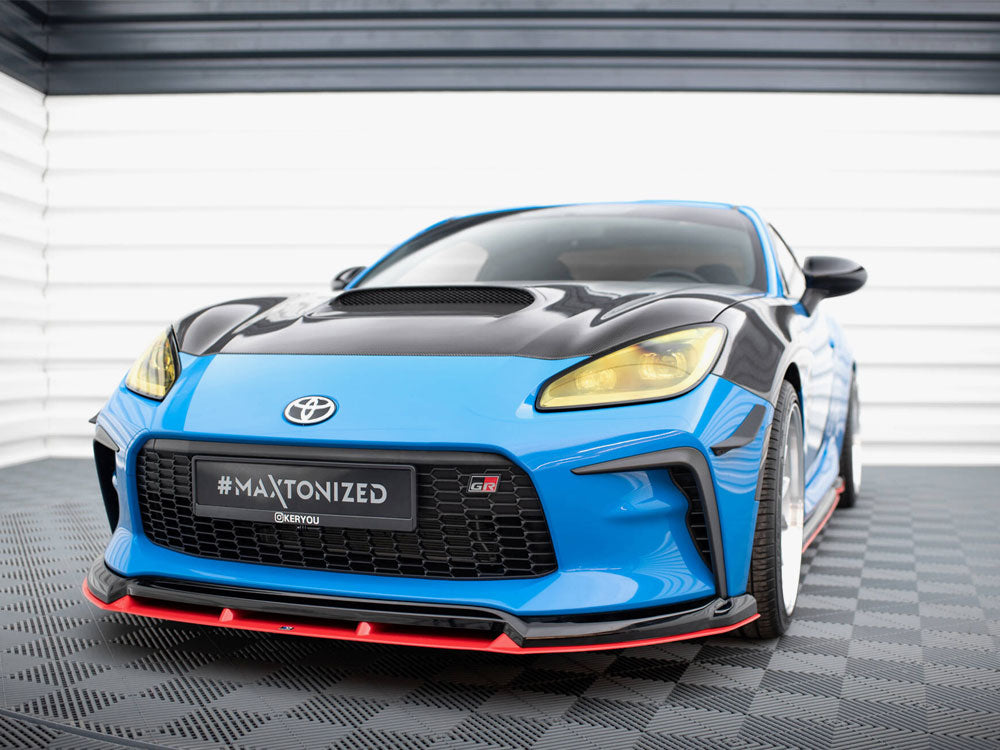 Maxton Design Front Splitter V.2 Toyota GR86 Mk1 - TO-GR86-1-FD2G+FD2RRED - Image 4