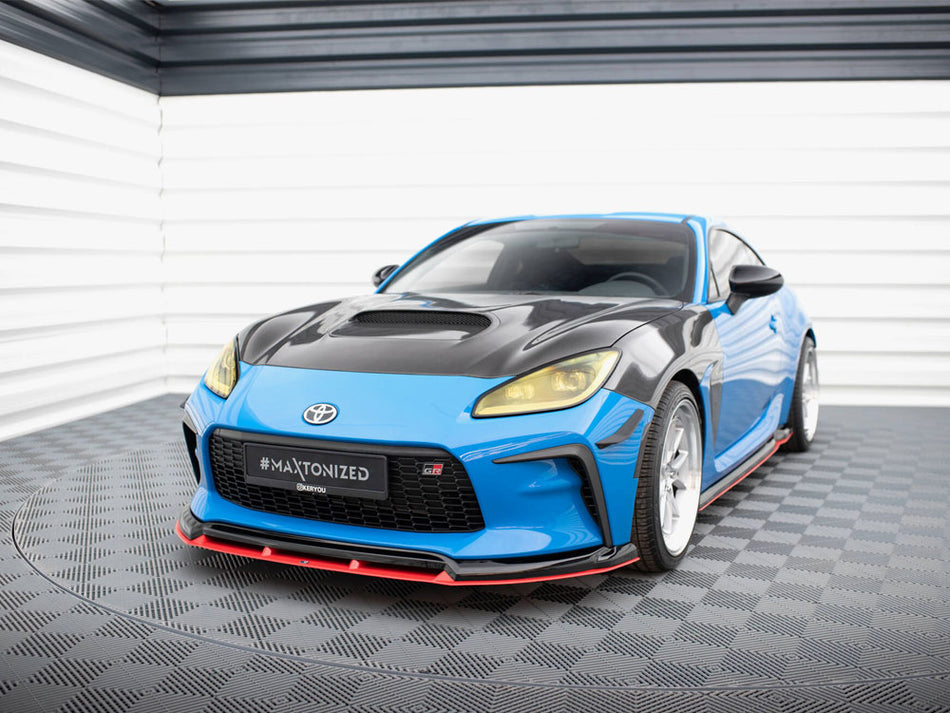 Maxton Design Front Splitter V.2 Toyota GR86 Mk1 - TO-GR86-1-FD2G+FD2RRED - Image 2