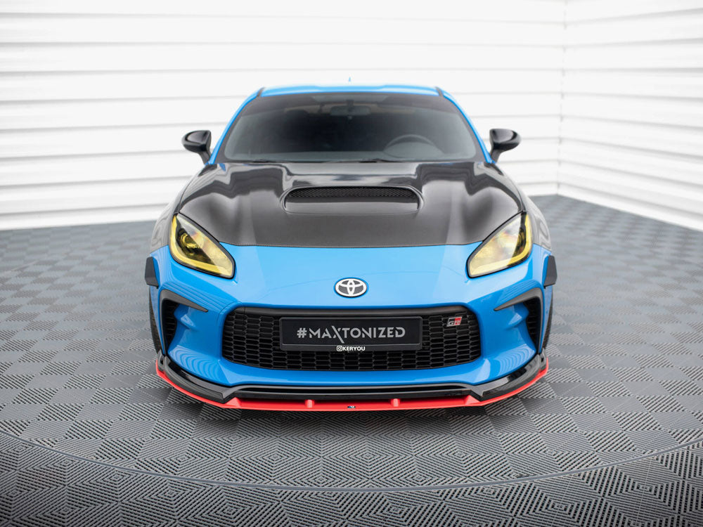 Maxton Design Front Splitter V.2 Toyota GR86 Mk1 - TO-GR86-1-FD2G+FD2RRED - Image 5