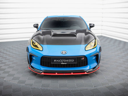 Maxton Design Front Splitter V.2 Toyota GR86 Mk1 - TO-GR86-1-FD2G+FD2RRED - Image 5
