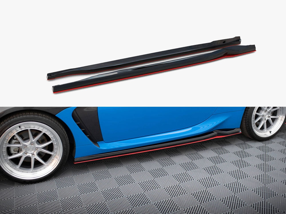 Maxton Design Side Skirts Diffusers V.2 Toyota GR86 Mk1 - TO-GR86-1-SD2G+SD2RRED - Image 1