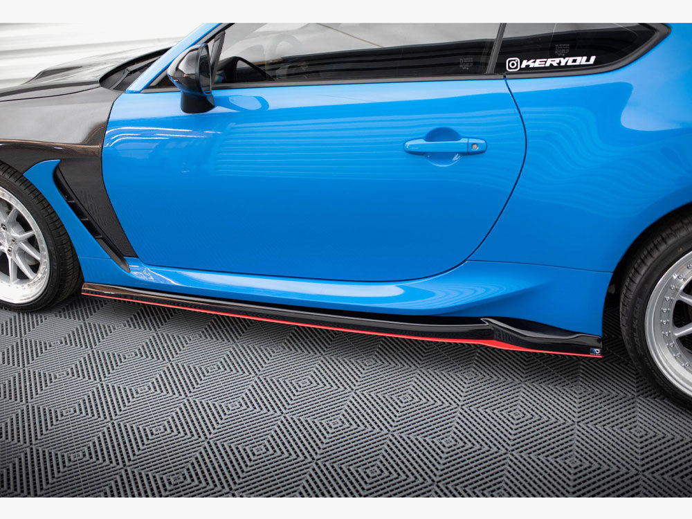 Maxton Design Side Skirts Diffusers V.2 Toyota GR86 Mk1 - TO-GR86-1-SD2G+SD2RRED - Image 4