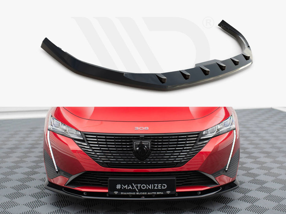 MAXTON DESIGN Front Splitter V.1 Peugeot 308 Mk3
