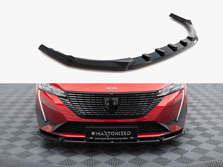 Maxton Design Front Splitter V.2 Peugeot 308 Mk3 - PE-308-3-SW-FD2G - Image 1