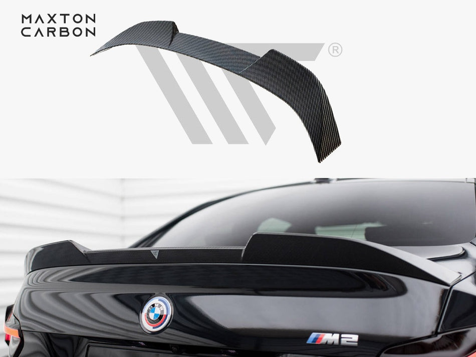 Maxton Design Carbon Fiber Tailgate Spoiler BMW M2 G87 / M240i / 2 M-Pack / 2 Standard G42 - CF-BM-M2-G87-H1-245-P - Image 1