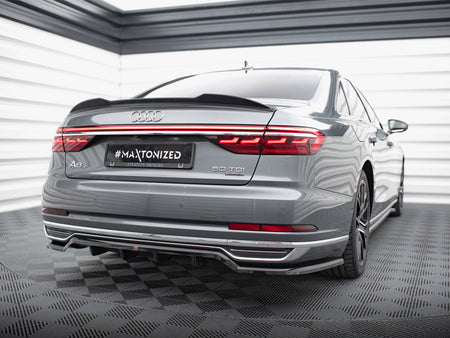 Maxton Design Central Rear Splitter (Vertical Bars) Audi A8 D5 - AU-A8-D5-RD1G+RD2G - Image 2