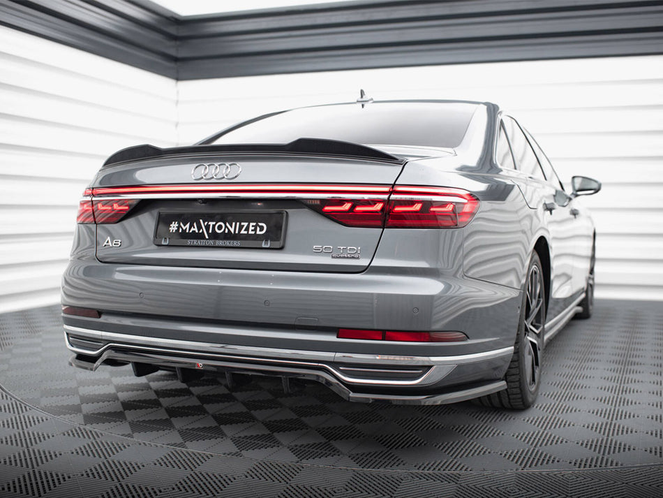 Maxton Design Central Rear Splitter (Vertical Bars) Audi A8 D5 - AU-A8-D5-RD1G+RD2G - Image 2