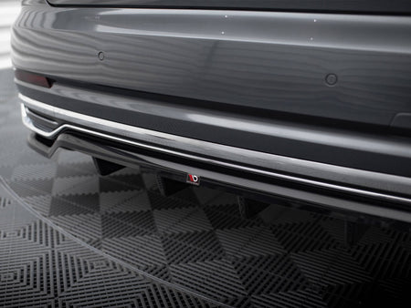 Maxton Design Central Rear Splitter (Vertical Bars) Audi A8 D5 - AU-A8-D5-RD1G+RD2G - Image 5