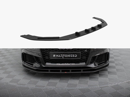 Maxton Design Street PRO Front Splitter Audi RS3 Sedan 8V Facelift - AURS38VFSCNC-FD1B - Image 1
