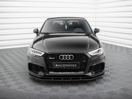 Maxton Design Street PRO Front Splitter Audi RS3 Sedan 8V Facelift - AURS38VFSCNC-FD1B - Image 3