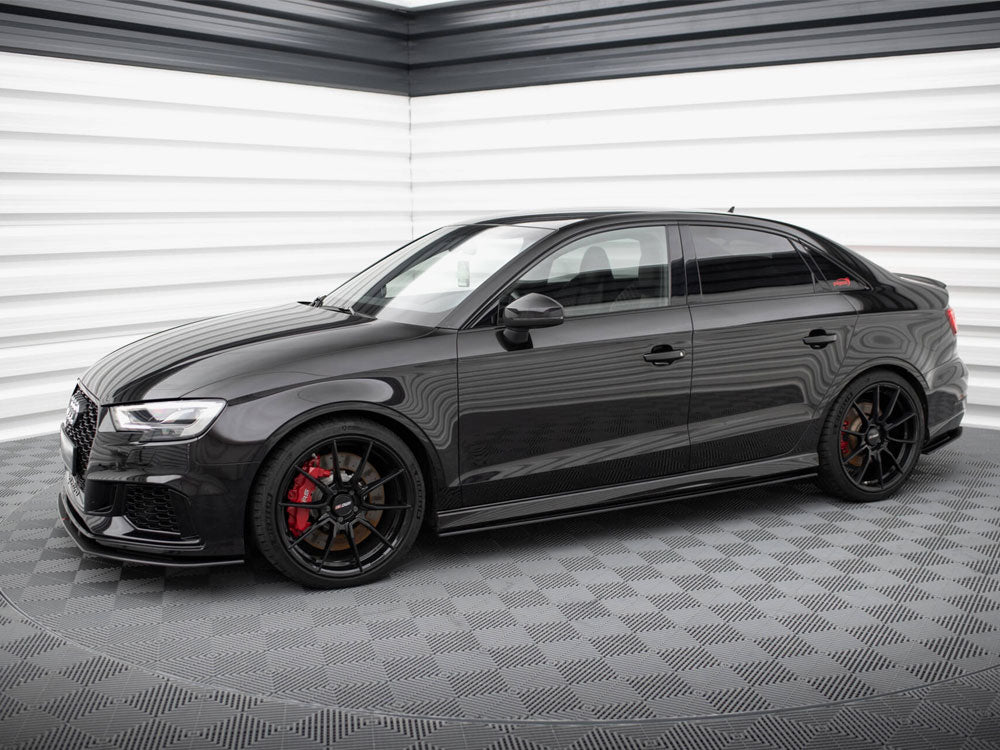 Maxton Design Street PRO Side Skirts Diffusers Audi RS3 Sedan 8V Facelift - AURS38VFSCNC-SD1B - Image 2