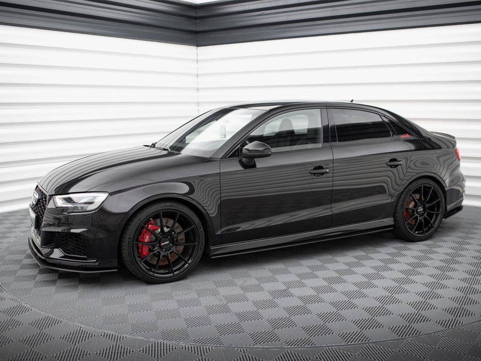 Maxton Design Street PRO Side Skirts Diffusers Audi RS3 Sedan 8V Facelift - AURS38VFSCNC-SD1B - Image 2