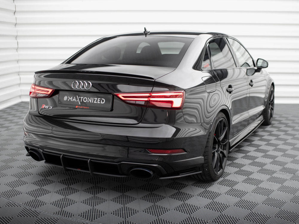 Maxton Design Street Pro Rear Side Splitters Audi RS3 Sedan 8V Facelift - AURS38VFSCNC-RSD1B - Image 2