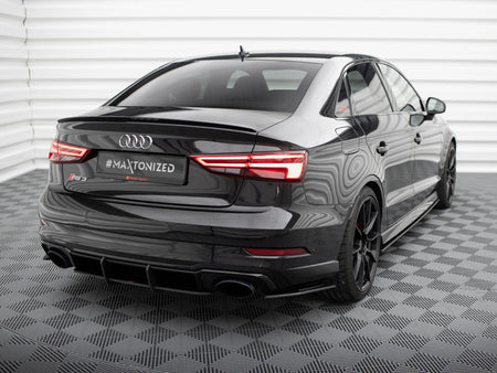 Maxton Design Street Pro Rear Side Splitters Audi RS3 Sedan 8V Facelift - AURS38VFSCNC-RSD1B - Image 2