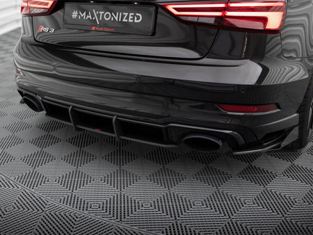 Maxton Design Street PRO Rear Diffuser Audi RS3 Sedan 8V Facelift - AURS38VFSCNC-RS1B - Image 3