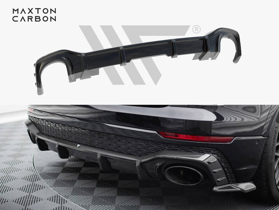 Maxton Design Carbon Fiber Rear Diffuser Audi RSQ8 Mk1 - CF-AU-RSQ8-1-RS1-245-P - Image 1