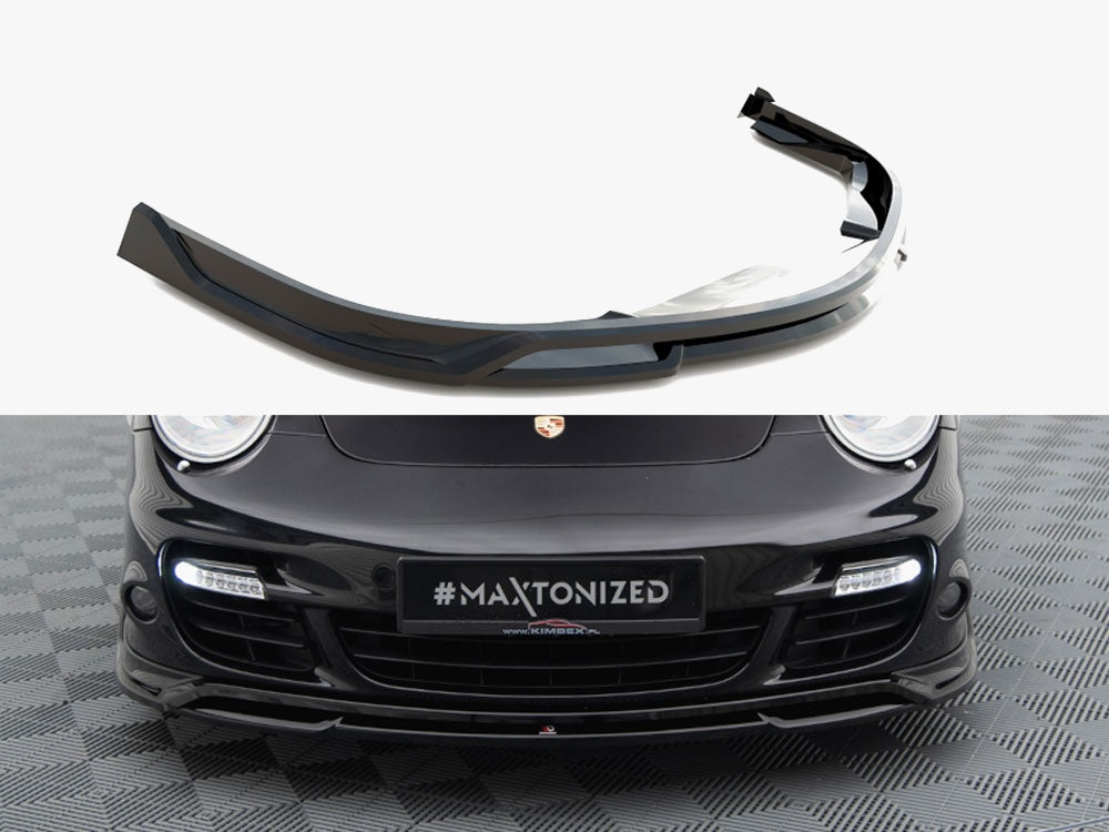 Maxton Design Front Splitter Porsche 911 Turbo 997 - PO-911-997-TURBO-FD1G+FD1RG - Image 1