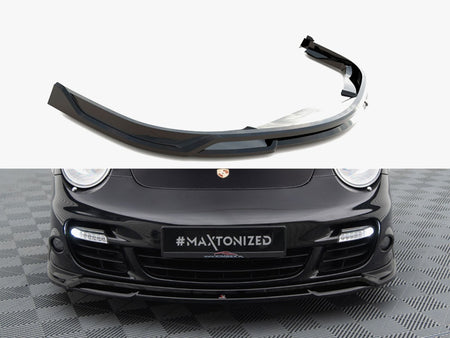 Maxton Design Front Splitter Porsche 911 Turbo 997 - PO-911-997-TURBO-FD1G+FD1RG - Image 1