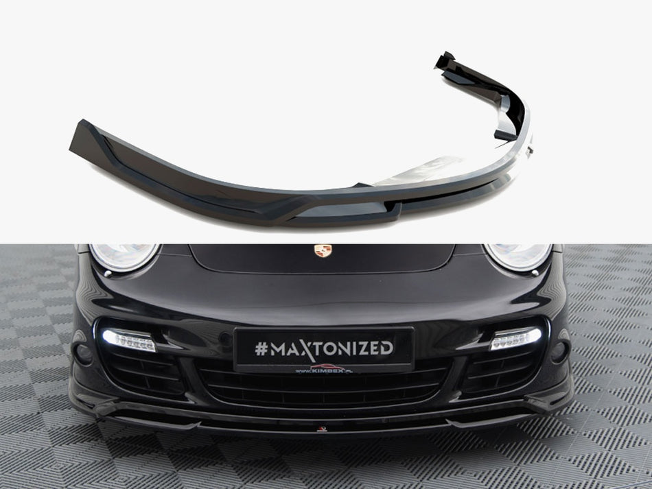 Maxton Design Front Splitter Porsche 911 Turbo 997 - PO-911-997-TURBO-FD1G+FD1RG - Image 1