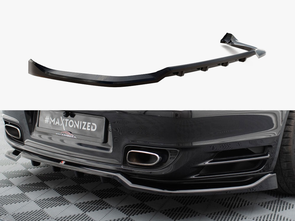 Maxton Design Rear Splitter (Vertical Bars) Porsche 911 Turbo 997 - PO-911-997-TURBO-RD1G+RD2G - Image 1