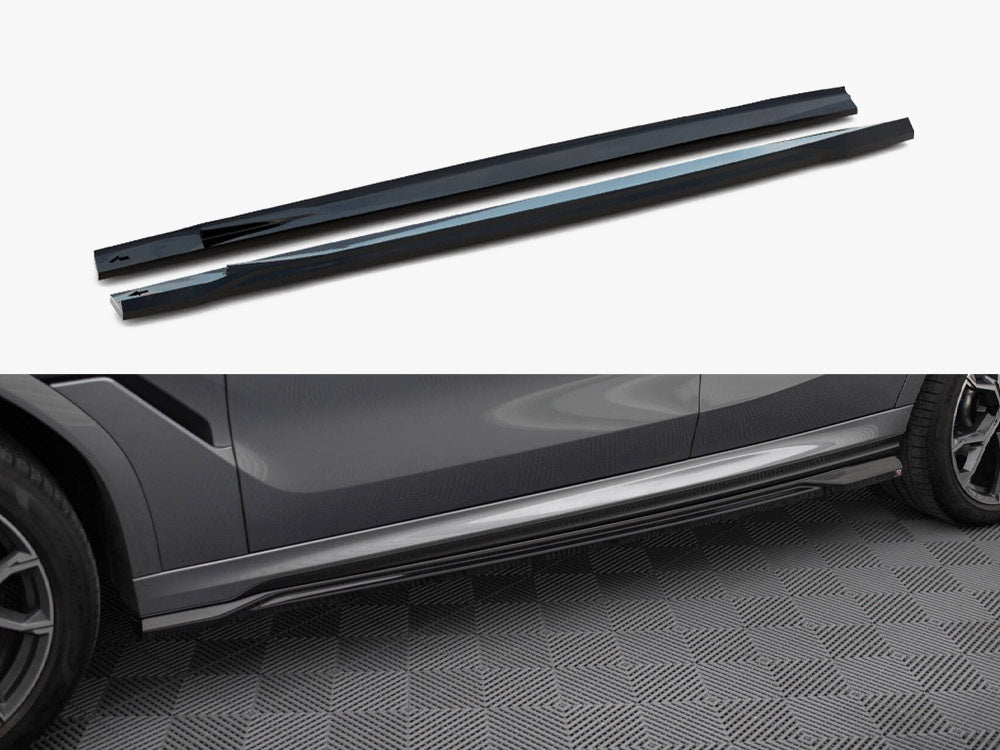 Maxton Design Side Skirts Diffusers V.1 BMW X6 M-Pack G06 Facelift - BM-X6-G06F-MPACK-SD1G - Image 1