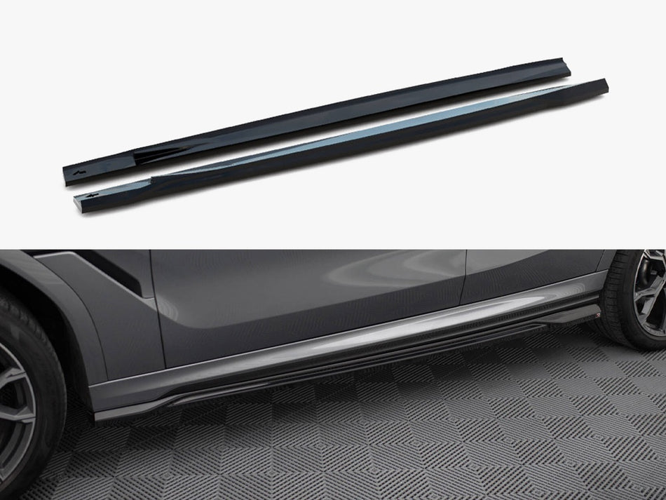 Maxton Design Side Skirts Diffusers V.1 BMW X6 M-Pack G06 Facelift - BM-X6-G06F-MPACK-SD1G - Image 1