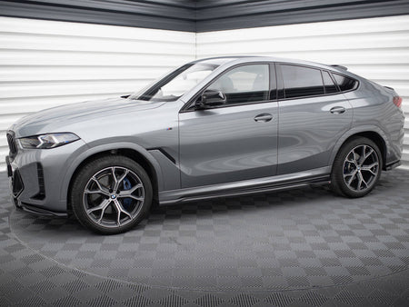 Maxton Design Side Skirts Diffusers V.1 BMW X6 M-Pack G06 Facelift - BM-X6-G06F-MPACK-SD1G - Image 2