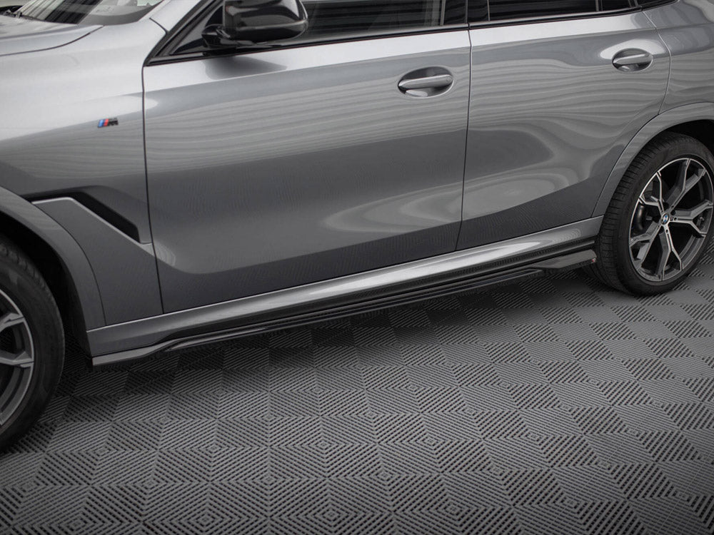 Side Skirts Diffusers V.1 BMW X6 M-Pack G06 Facelift