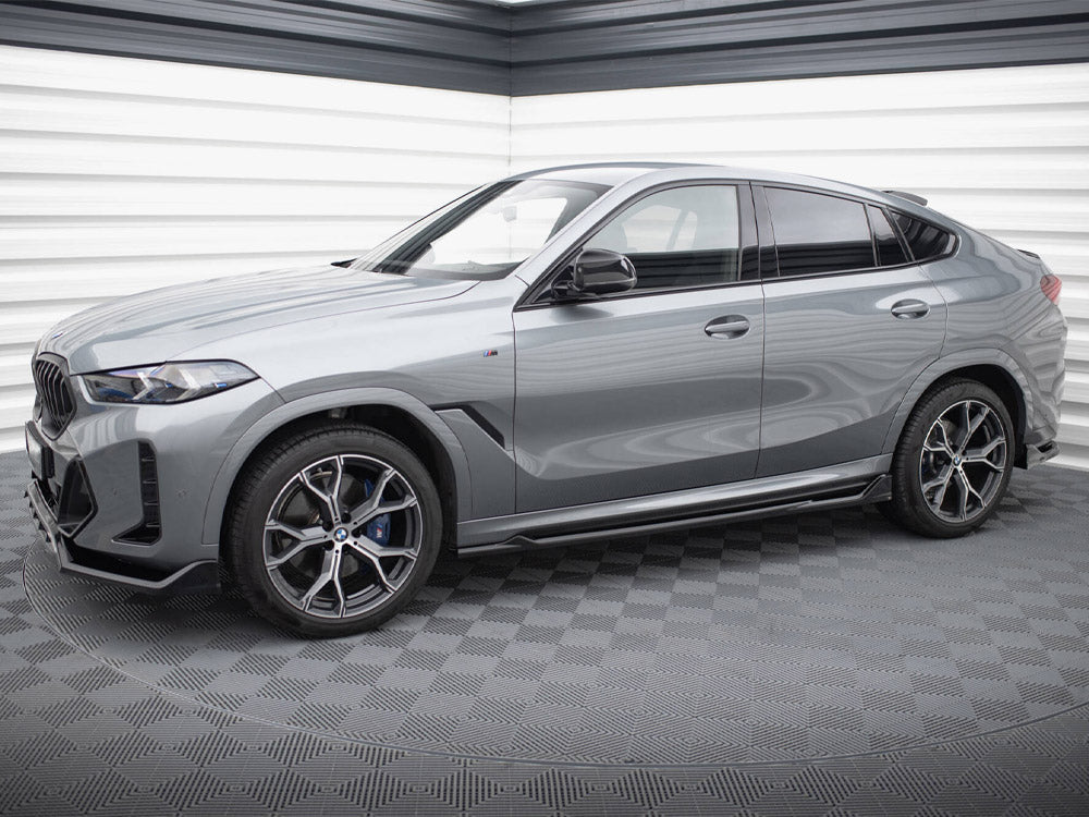 Maxton Design Side Skirts Diffusers V.2 BMW X6 M-Pack G06 Facelift - BM-X6-G06F-MPACK-SD2G - Image 2