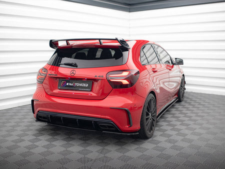 Spoiler Side Extensions Mercedes A W176 AMG Facelift - Carbon Look