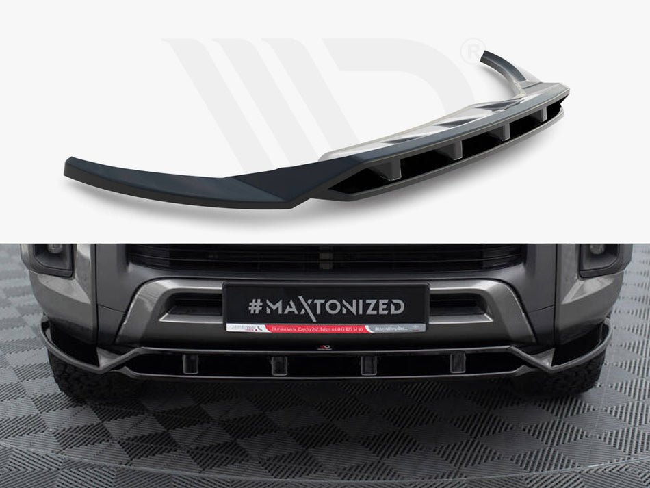 MAXTON DESIGN Front Splitter Toyota Hilux Invincible Mk8 Facelift