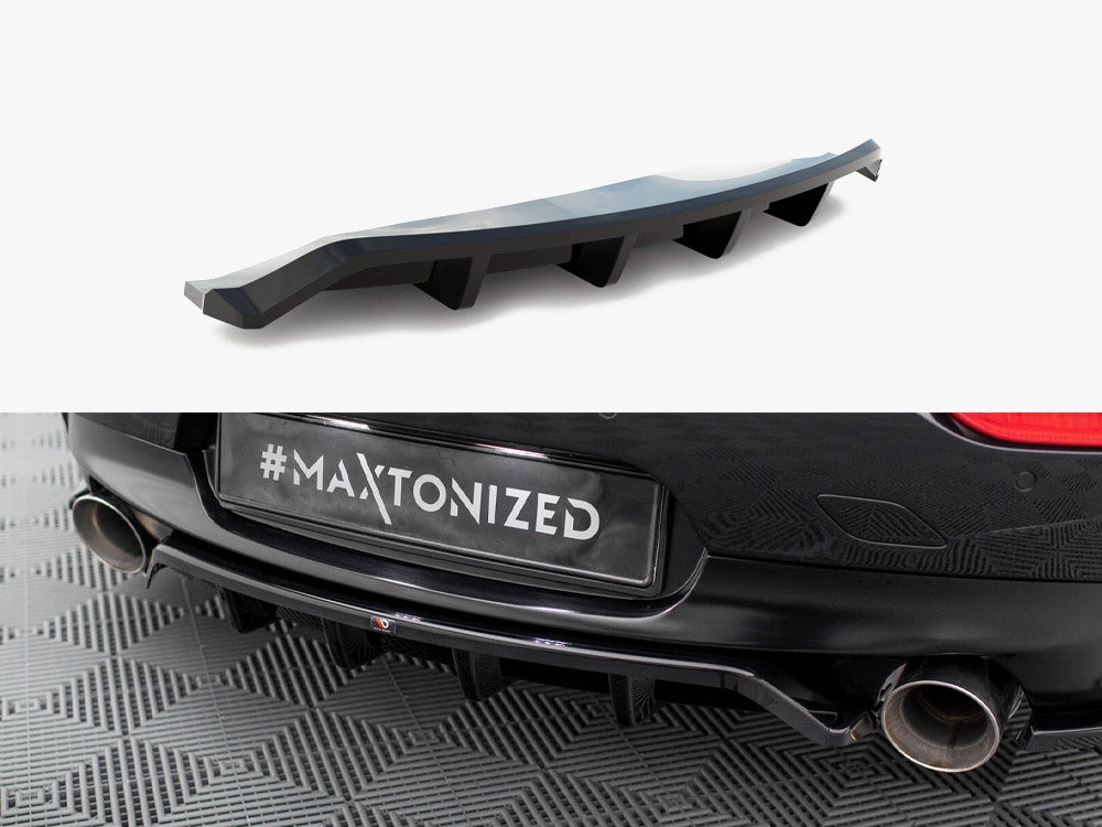 Maxton Design Central Rear Splitter (Vertical Bars) BMW Z4 M-Pack E89 Facelift - BM-Z4-89F-MPACK-RD1G+RD2G - Image 1