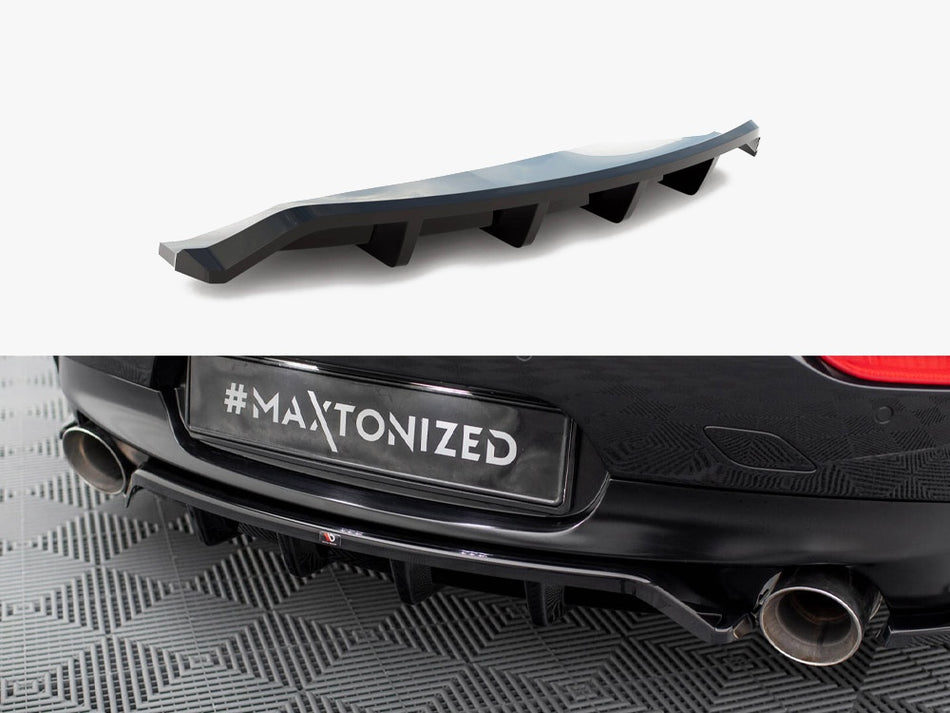 Maxton Design Central Rear Splitter (Vertical Bars) BMW Z4 M-Pack E89 Facelift - BM-Z4-89F-MPACK-RD1G+RD2G - Image 1