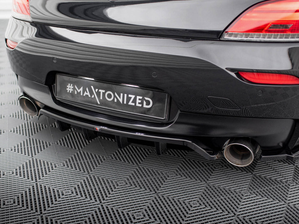 Maxton Design Central Rear Splitter (Vertical Bars) BMW Z4 M-Pack E89 Facelift - BM-Z4-89F-MPACK-RD1G+RD2G - Image 3
