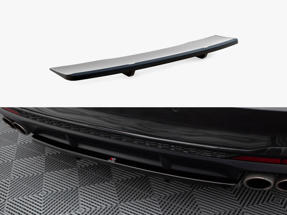 Maxton Design Central Rear Splitter (Vertical Bars) Audi S4 B9 Facelift - AU-S4-B9F-RD1G+RD2G - Image 1