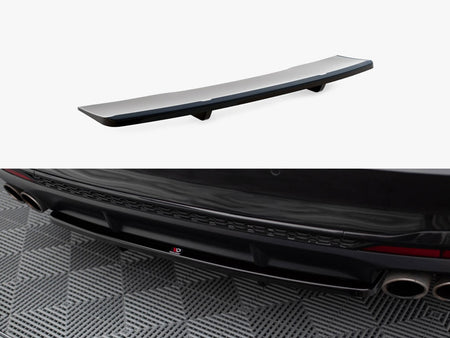 Maxton Design Central Rear Splitter (Vertical Bars) Audi S4 B9 Facelift - AU-S4-B9F-RD1G+RD2G - Image 1
