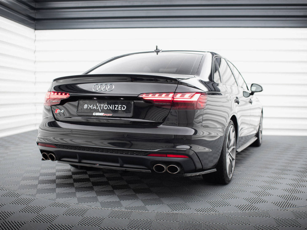 Maxton Design Central Rear Splitter (Vertical Bars) Audi S4 B9 Facelift - AU-S4-B9F-RD1G+RD2G - Image 2