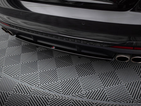 Maxton Design Central Rear Splitter (Vertical Bars) Audi S4 B9 Facelift - AU-S4-B9F-RD1G+RD2G - Image 3