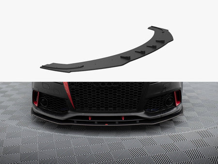 Maxton Design Street PRO Front Splitter Audi A7 RS7 Look C7 - AUA7C7RS7LOOKCNC-FD1B - Image 1