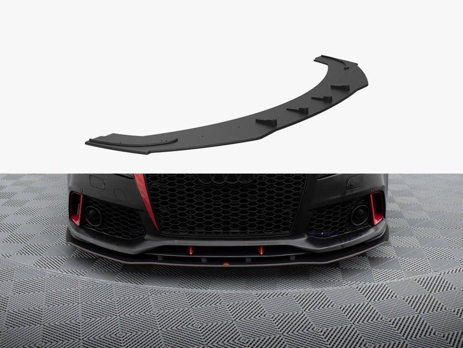Maxton Design Street PRO Front Splitter Audi A7 RS7 Look C7 - AUA7C7RS7LOOKCNC-FD1B - Image 1