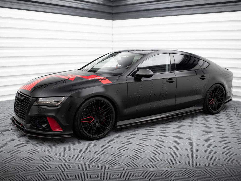 Maxton Design Street PRO Front Splitter Audi A7 RS7 Look C7 - AUA7C7RS7LOOKCNC-FD1B - Image 4