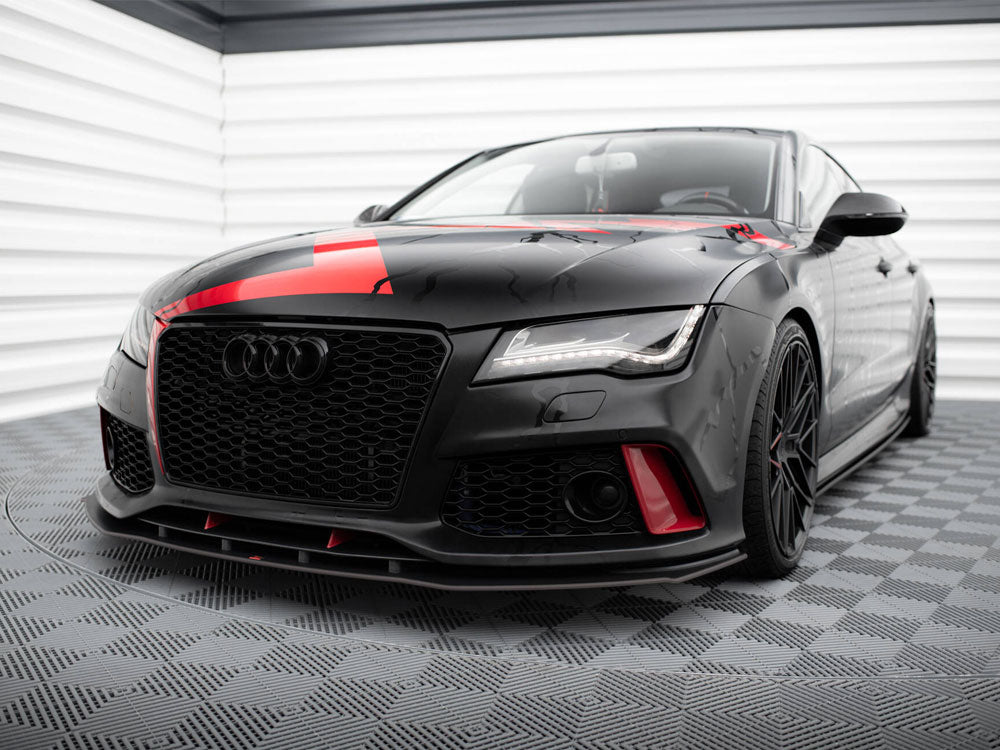 Maxton Design Street PRO Front Splitter Audi A7 RS7 Look C7 - AUA7C7RS7LOOKCNC-FD1B - Image 2